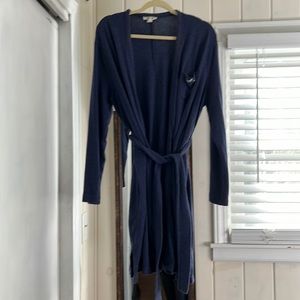 Blue Madewell bathrobe